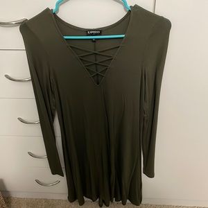 Express Long-sleeve tshirt dress